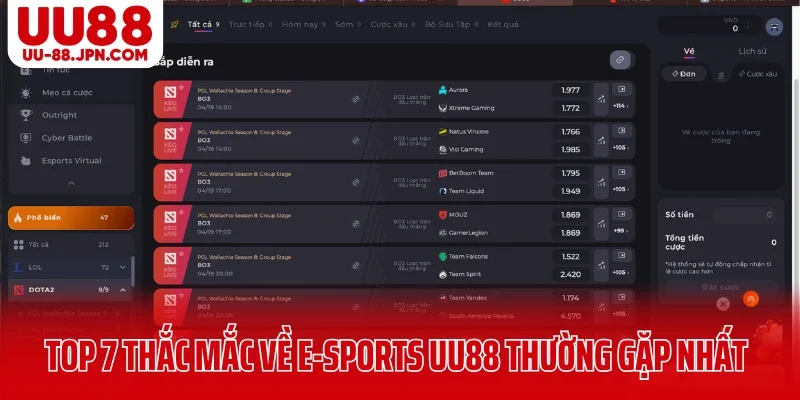 Top 7 thắc mắc về E-Sports UU88 thường gặp nhất